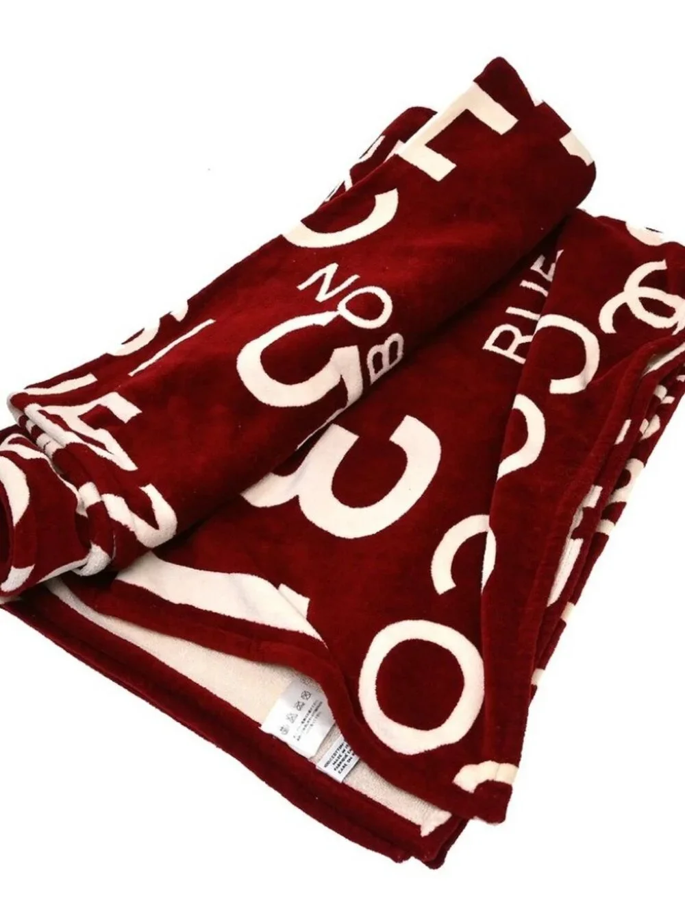 Chanel Red Cotton By Sea Beach Towel One Shoulder Bag